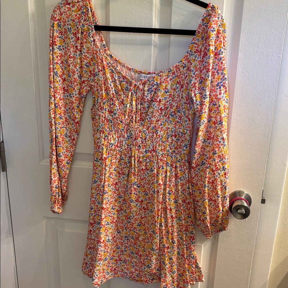JustFab Multicolor Floral Dress